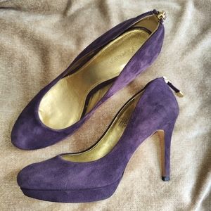 Joan & David Dawilma Leather Suede and Leather Sole Pump, Size 9
